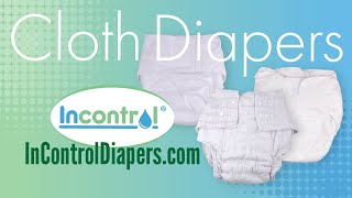 Adult Cloth Diapers  Fitted Diapers Pocket Diapers amp Booster Pads  InControl Diapers [upl. by Kenta]