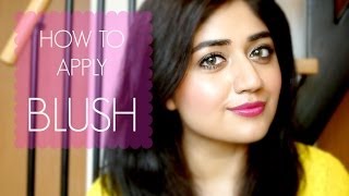 How to apply Blush  Basic Beginners Makeup Tutorial  corallista [upl. by Yecam998]