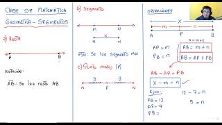 1 Geometría  Segmentos [upl. by Sherman]