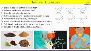 Tannins Introduction Types Sources Properties UsesTannin Secondary Metabolite [upl. by Libbie951]