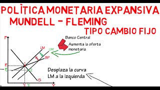 Política monetaria expansiva Mundell  Fleming T C Fijo  Cap 22  Macroeconomía [upl. by Pearson]