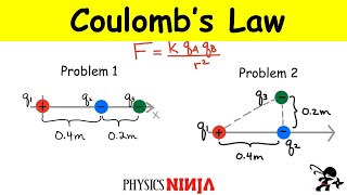 Coulombs Law Problems [upl. by Gies]