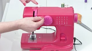 How to thread a sewing machine  Mini JL Janome [upl. by Nylanaj]