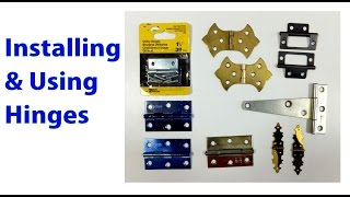 Installing and Using Hinges Woodworking Beginners 19 [upl. by Allis]