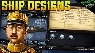 HOI4 Ship Design Templates Hearts of Iron 4 MTG Expansion Tutorial [upl. by Isolt]