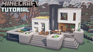 Minecraft  Ultimate Modern Survival Base Tutorial How to Build [upl. by Dalt94]