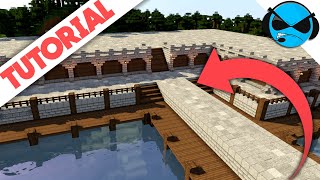 How To Build A Medieval DocksHarbour Minecraft Tutorial  Minecraft Docks Village Part 1 [upl. by Adym]