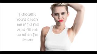 Miley Cyrus Someone else Lyrics [upl. by Dix]