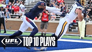 UFL Top 10 plays from week 1  UFL Highlights [upl. by Eelak496]