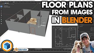 Modeling FLOOR PLANS From IMAGES in Blender Step by Step Tutorial PART 1 [upl. by Karlen]