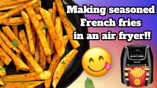 How to make seasoned French fries in an Air Fryer [upl. by Amled300]