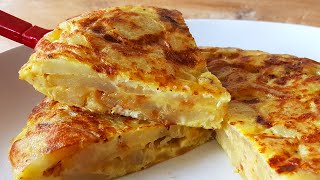 Easy Spanish Omelette For One Or Two  Tortilla de Patatas [upl. by Einalem]