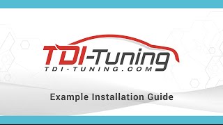 TDITuning Example Installation Guide [upl. by Nymrak244]