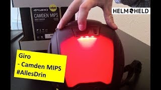 Giro  Camden MIPS  Fahrradhelm mit Licht MIPS und NTA 8776  vorgestellt [upl. by Ellison]