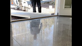 Concrete Polishing From Start To Finish  10 Step Grind [upl. by Oetam969]