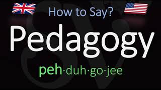 How to Pronounce Pedagogy CORRECTLY Meaning amp Pronunciation [upl. by Elletsirk]