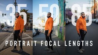 Portrait Focal Lengths Explained  35mm vs 50mm vs 85mm [upl. by Annaiel]