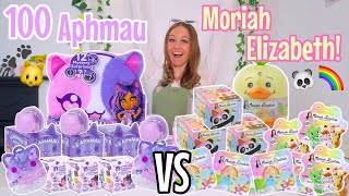 UNBOXING 100 APHMAU🐱💜 VS MORIAH ELIZABETH🐤🌈 MYSTERY TOYS😍⁉️ ULTIMATE BATTLE🫢 Rhia Official♡ [upl. by Alak]