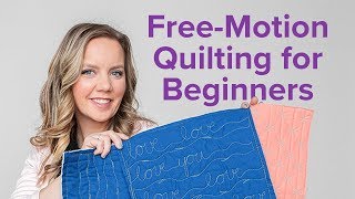 3 FreeMotion Quilting Designs for Beginners  Beginner Quilting Series with Angela Walters [upl. by Alleciram551]