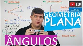 ⭕ Ângulos  GEOMETRIA PLANA aula 02 [upl. by Sicard]