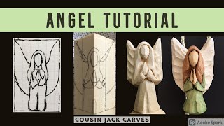 Angel Woodcarving Tutorial For Beginners Part 1 [upl. by Haziza]