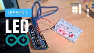 LED Arduino Tutorial 1  Elegoo Uno R3 Basic Starter Kit [upl. by Arrek]