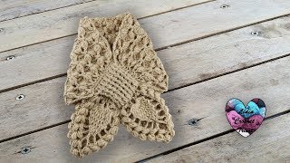 Écharpe croisée toutes tailles crochet [upl. by Aihseit]