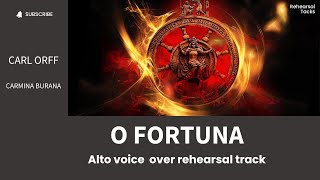 Carl Orff Carmina Burana O fortuna Alto voiceover rehearsal track [upl. by Iznekcam]