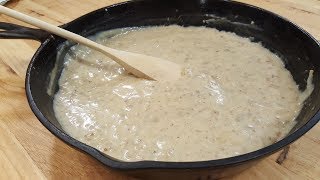 Sausage Gravy Quick Version  Recipe Only The Hillbilly Kitchen [upl. by Atnim]