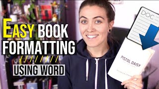 HOW TO FORMAT A BOOK IN WORD 📚 basic novel formatting using microsoft word [upl. by Latham]