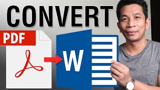 HOW TO Convert and Edit PDF to Word FREE SUPER EASY Filipino with English Subtitle [upl. by Yellac706]