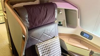 Singapore Airlines Boeing 777300ER Business Class Seat Tour [upl. by Annatnas]