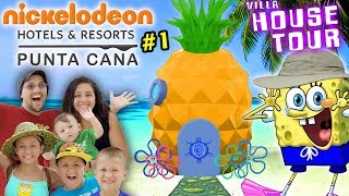 SPONGEBOB HOUSE TOUR in REAL LIFE Nickelodeon Suites Resort Pineapple Villa w FV Family [upl. by Nahraf374]