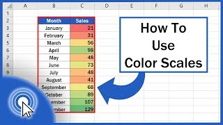 How to Use Color Scales in Excel Conditional Formatting [upl. by Durst]