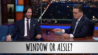 Keanu Reeves Takes The Colbert Questionert [upl. by Arelus]