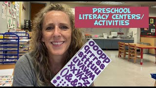 Preschool Literacy CentersActivities [upl. by Barnie]