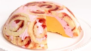 Jelly Roll Ice Cream Bombe Recipe  Laura Vitale  Laura in the Kitchen Episode 790 [upl. by Marelda]