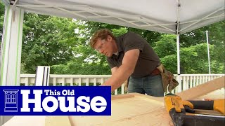 How To Cut Down A Split Level Kitchen Counter top  THE HANDYMAN [upl. by Pat]