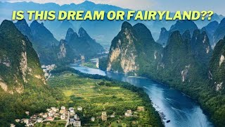 YANGSHOU Karst Mountains Guilin China IS THIS REAL [upl. by Elfie687]