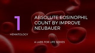 ABSOLUTE EOSINOPHIL COUNT BY IMPROVE NEUBAUER [upl. by Okkin]