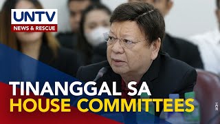 Rep Marcoleta tinanggal ang membership sa ilang House committee [upl. by Lagasse]