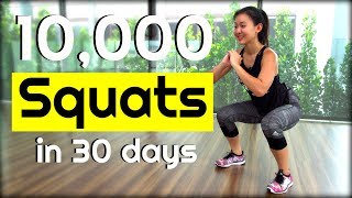 10000 SQUAT Challenge in 30 Days  Joanna Soh [upl. by Atikkin921]