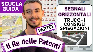 SEGNALI ORIZZONTALI pt 2  IL RE DELLE PATENTI  PATENTE B [upl. by Shah]