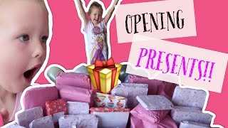 ISLAS 5th BIRTHDAY OPENING PRESENTS  PART 1 [upl. by Male916]