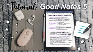 APUNTES DIGITALES en GoodNotes 5  TUTORIAL Básico♡ [upl. by Gessner]