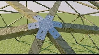 Geodesic Dome Hub Angles made easy [upl. by Shelburne]