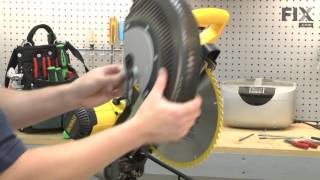 DeWALT Miter Saw Repair – How to replace the Blade Guard Assembly [upl. by Asenev]