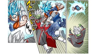 Vegito Blue VS Merged Zamasu Full Color Manga [upl. by Blessington]