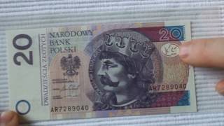 Polish 20 PLN Zloty bill Analysis [upl. by Yelnahs239]