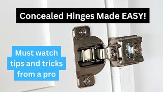 Concealed Hinges Made Easy [upl. by Lucias]